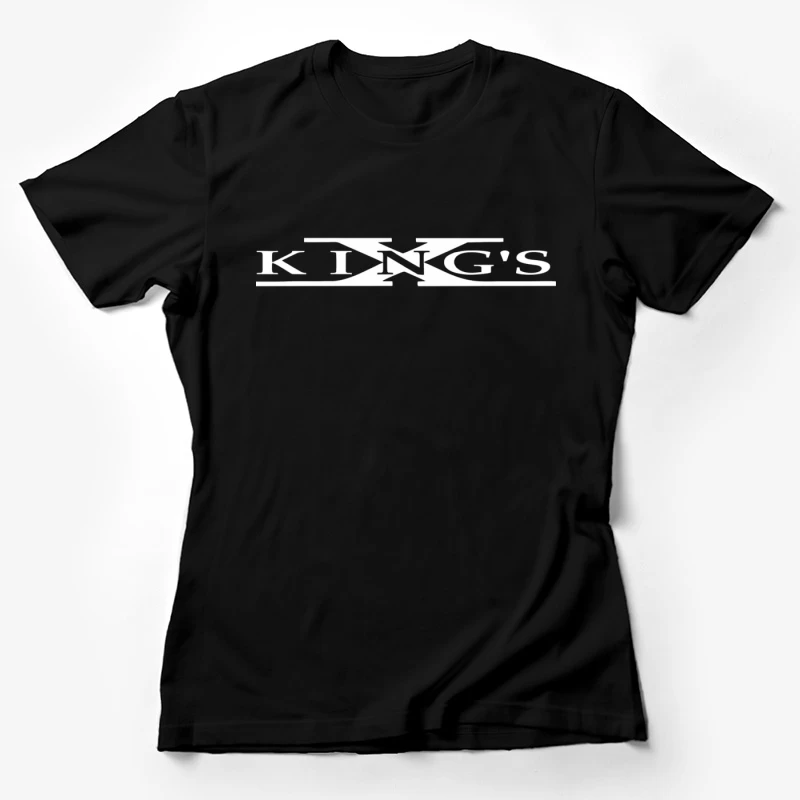 King's Text Logo Outline Design Female T-Shirt