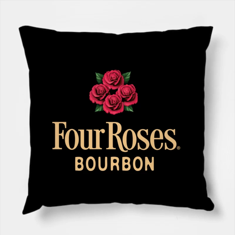 Four Roses Bourbo Throw Pillow