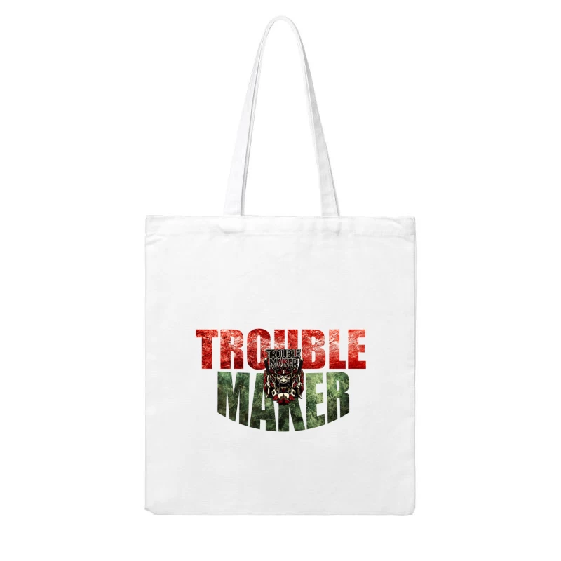 Troublemaker Logo Cotton Tote Bag