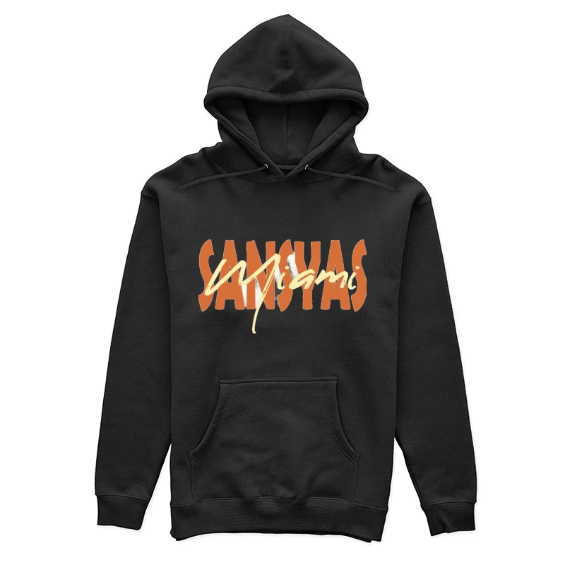 Retro Sanyasi Miami Schriftzug Damen Pullover Hoodie