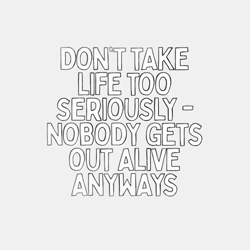 Don_t Take Life Too Seriously  Nihilism Typography Design Male Tank Top
