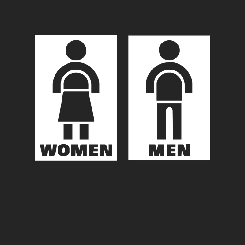 Restroom Sign Sticker Vinyl Decal Male Pullover Sweatshirt