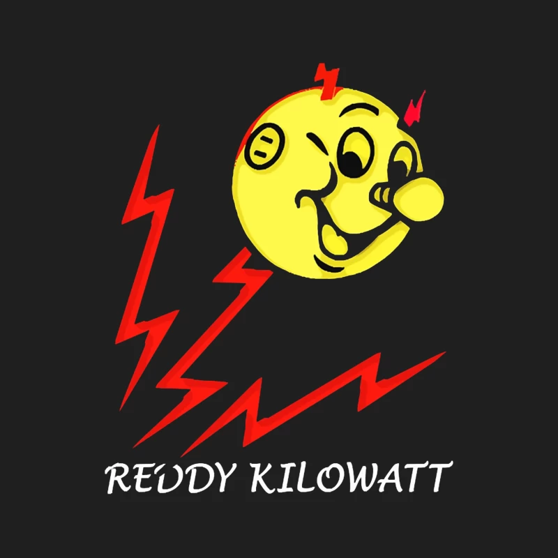 Reddy Kilowatt - Classic Electricity Company Mascot with Lightning Bolts Male Tank Top