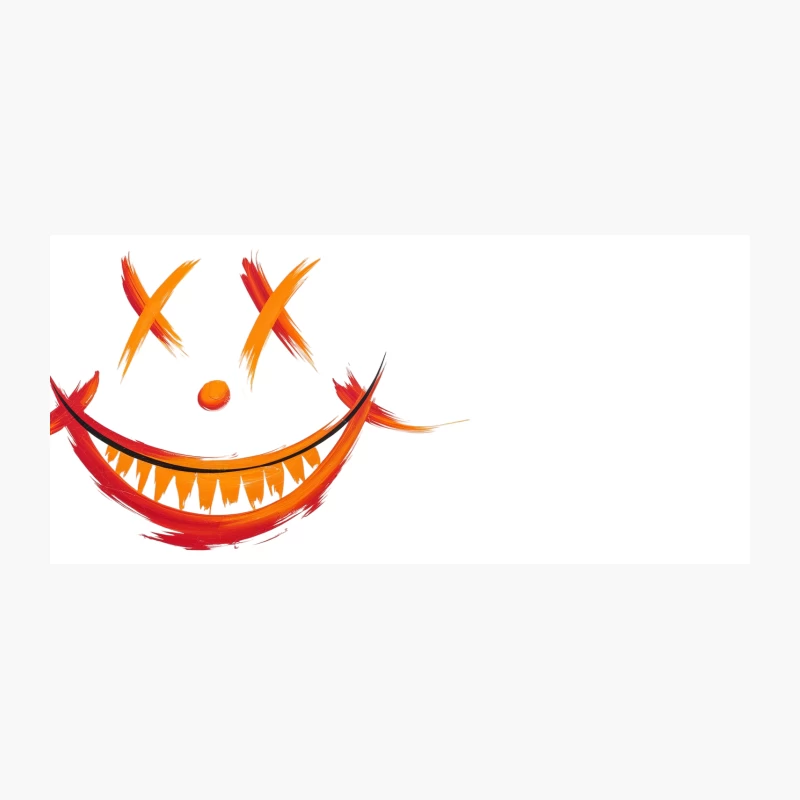Abstract Creepy Halloween Smiley Face Coffee Mug