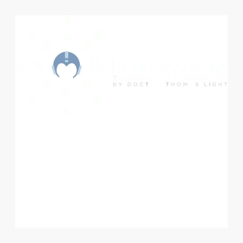 Minimalist Blue Crescent Logo with Text on White Background Pin
