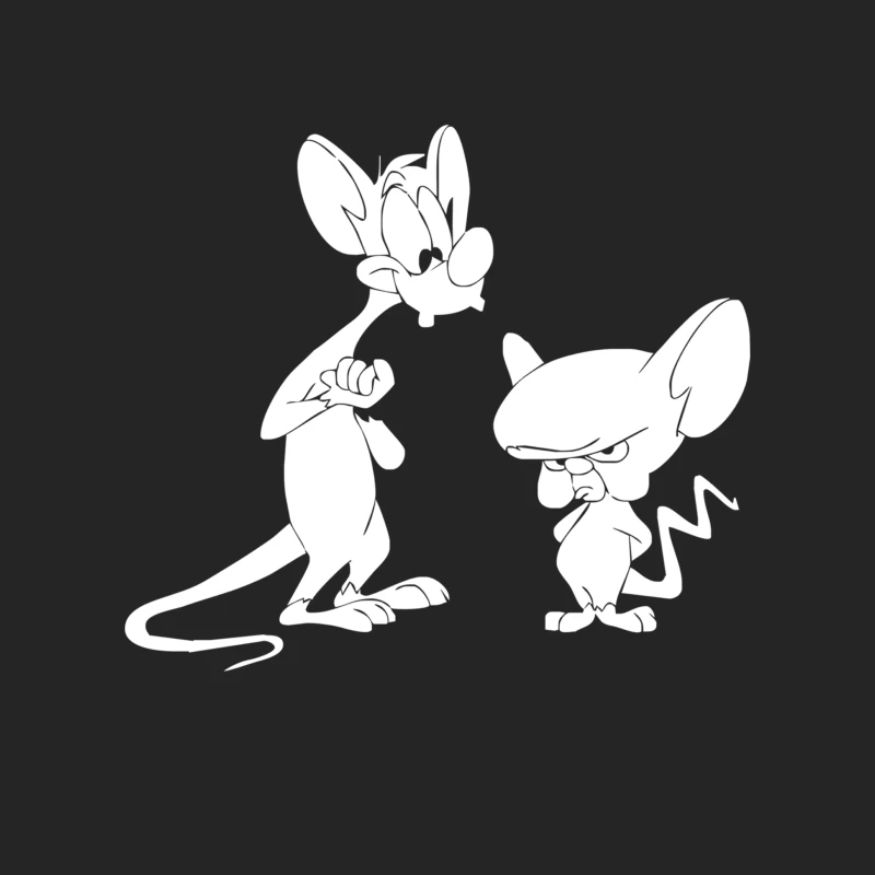 Pinky und der Brain Ratten Rats Comic Kult Fun Cartoon Male Pullover Sweatshirt