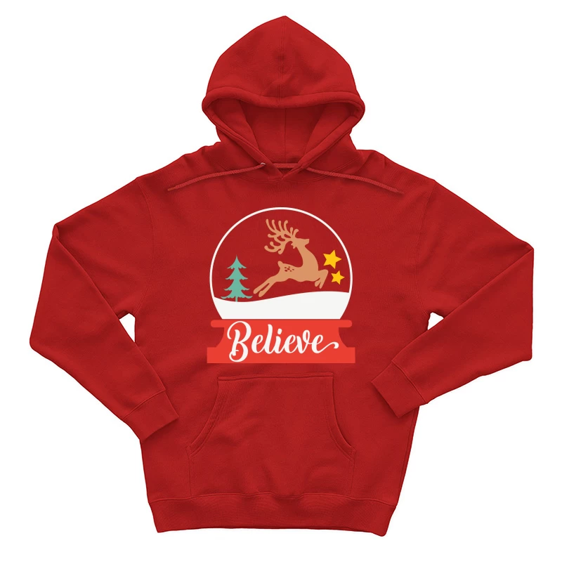 Boules à neige de Noël avec renne sautant Homme Sweat à capuche
