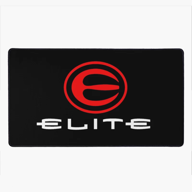 Elite Automotive Company Red Logo Design Desk Mat