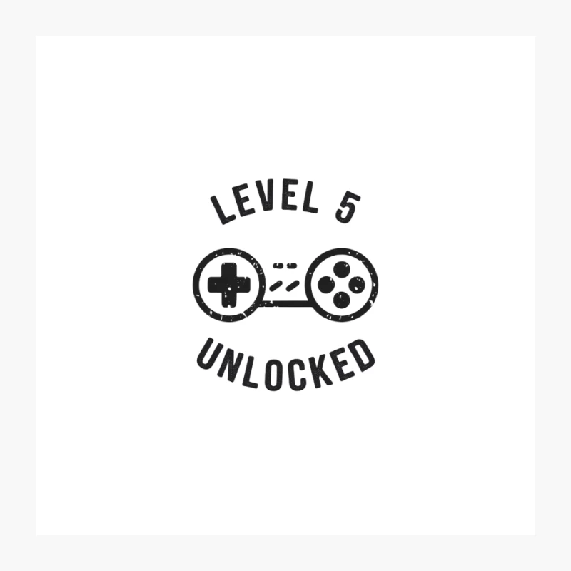 Retro Gaming Level 5 Unlocked Achievement Pin