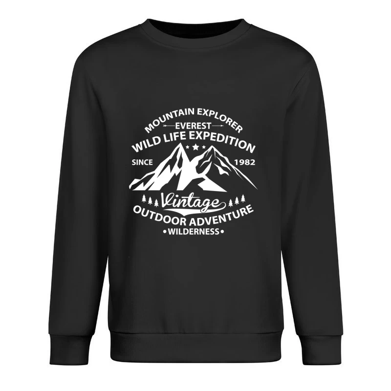 Vintage Bergabenteuer seit 1982 Herren Pullover Sweatshirt