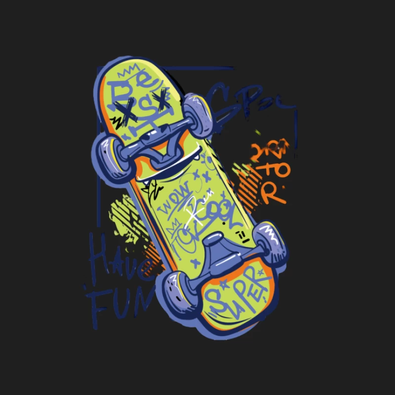 Funky Skateboard Design Herren Tanktops