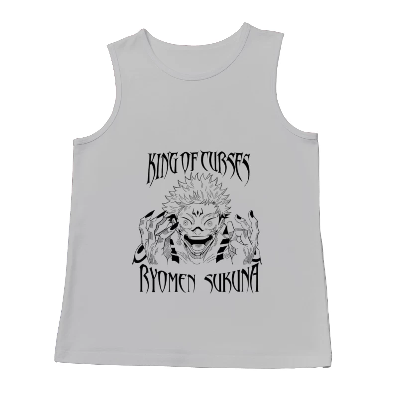 Illustration des Königs der Flüche, Ryomen Sukuna Herren Tanktops