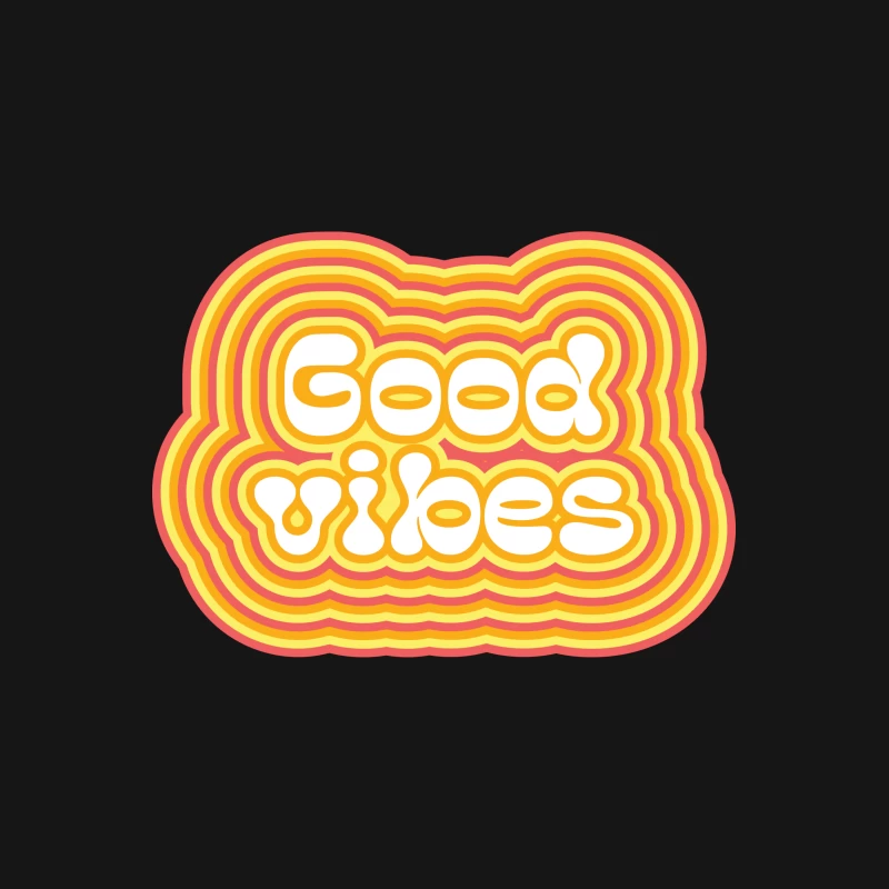 Retro Good Vibes Design Herren T-Shirt