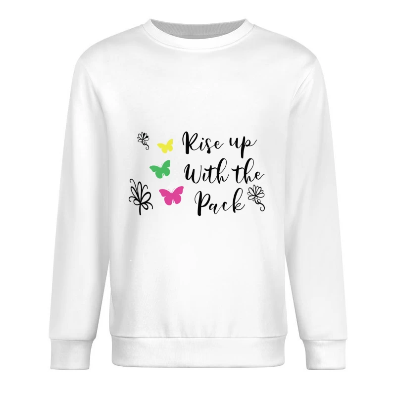 Inspirer avec des papillons colorés Homme Sweat-shirt à enfiler