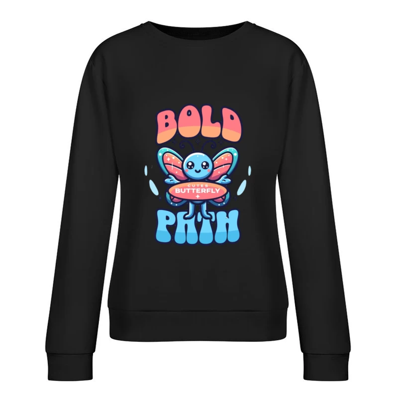 Kühner niedlicher Schmetterling Damen Pullover Sweatshirt
