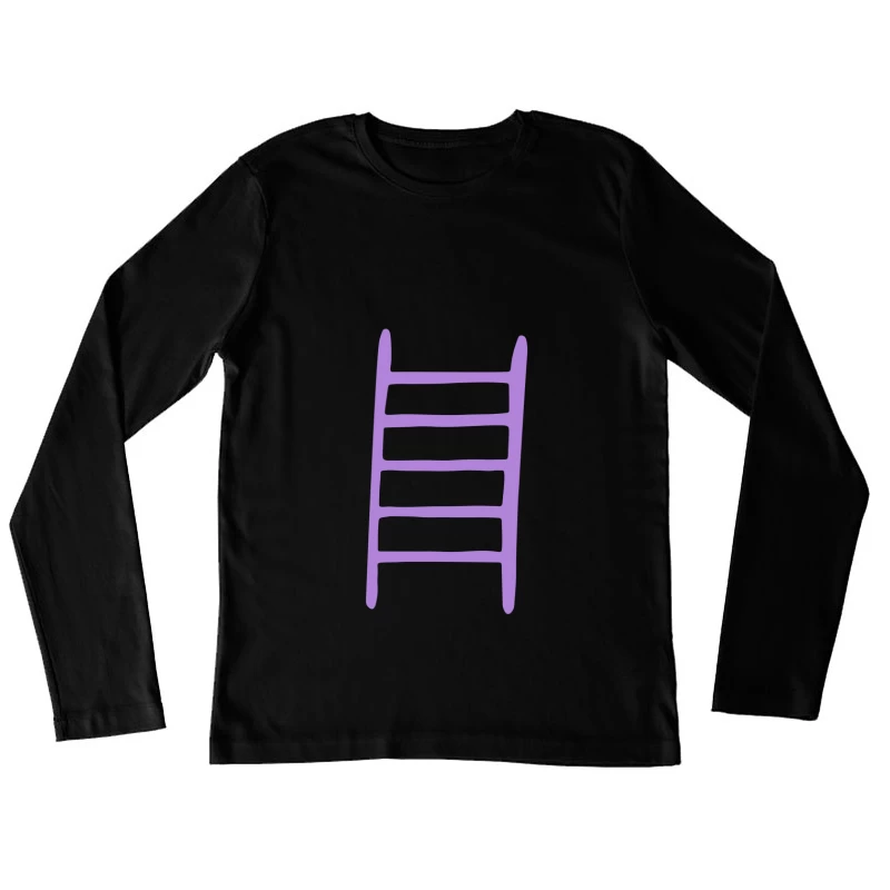 Illustration d'une échelle violette Femme Manches Longues T-Shirt