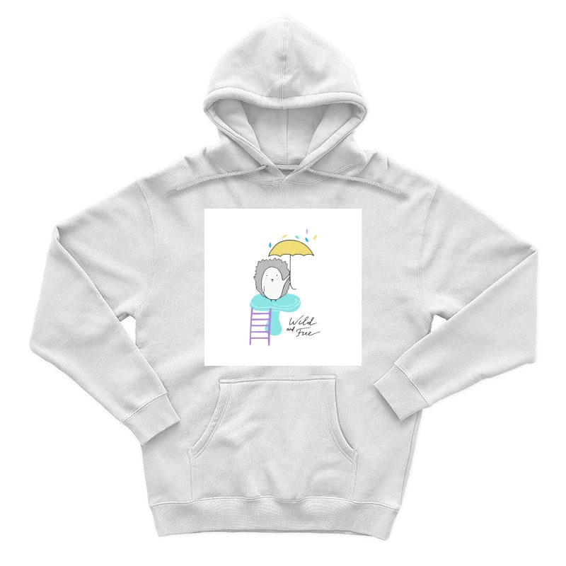 Hérisson mignon avec parapluie Homme Sweat à capuche