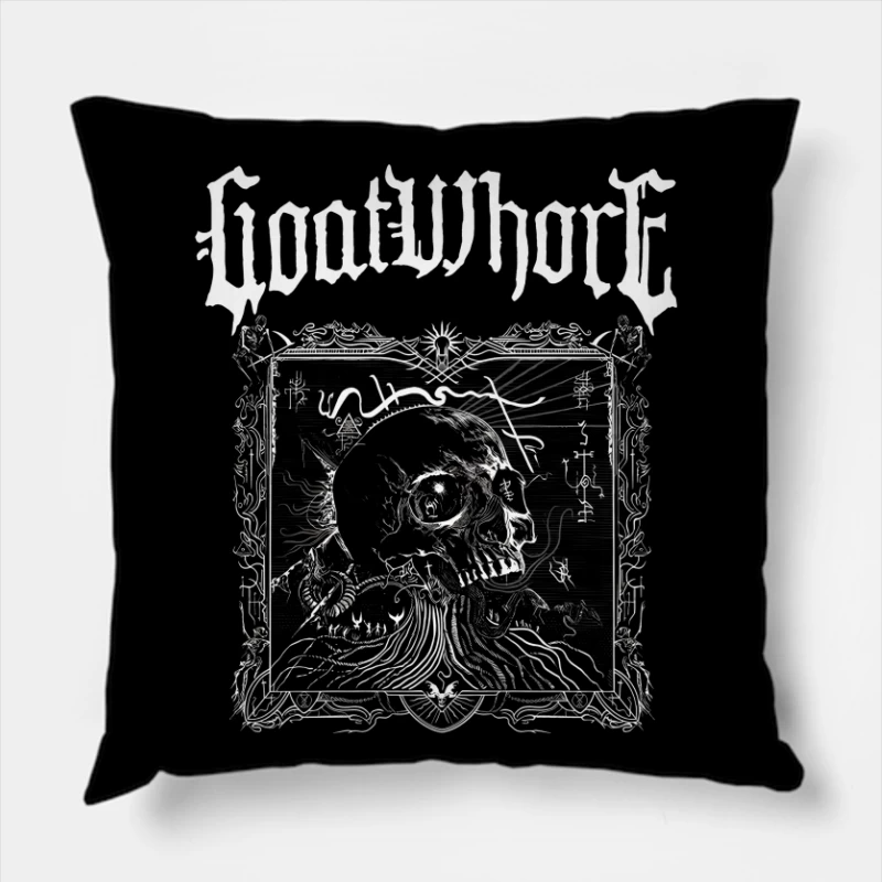 Goatwhore Sigil Throw Pillow