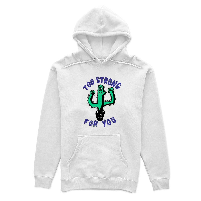 Starker Kaktus mit Lächeln Damen Pullover Hoodie