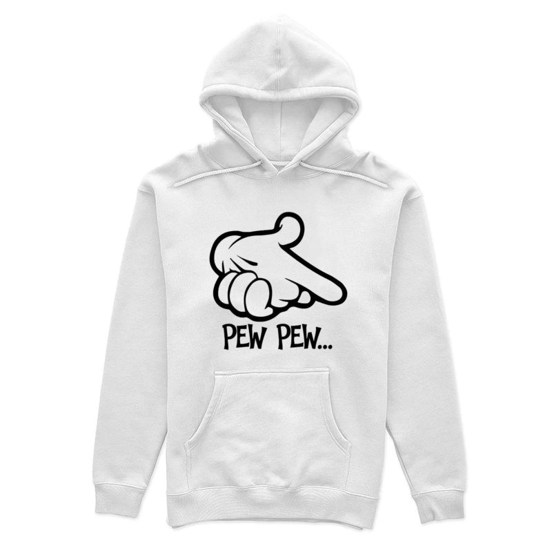 Comic-Hand mit 'Pew Pew' Damen Pullover Hoodie