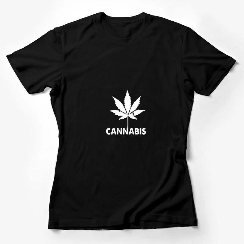 Logo de feuille de cannabis Femme T-Shirt