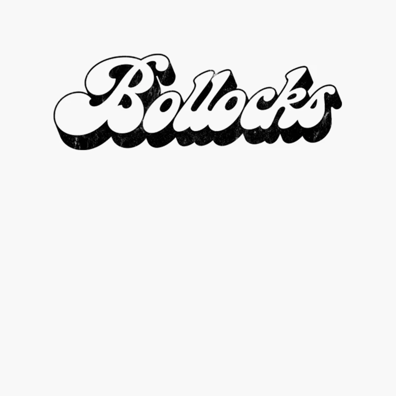 Bollocks  Retro Style Typography Design Cotton Tote Bag