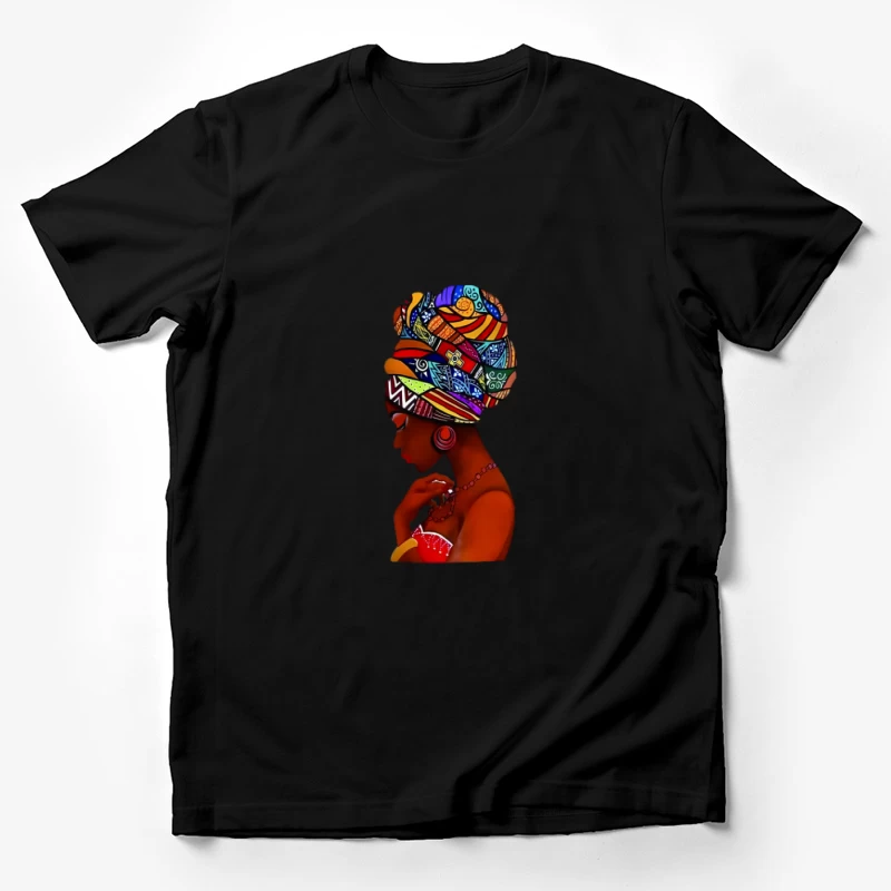 Frau mit traditionellem Kopftuch Herren T-Shirt
