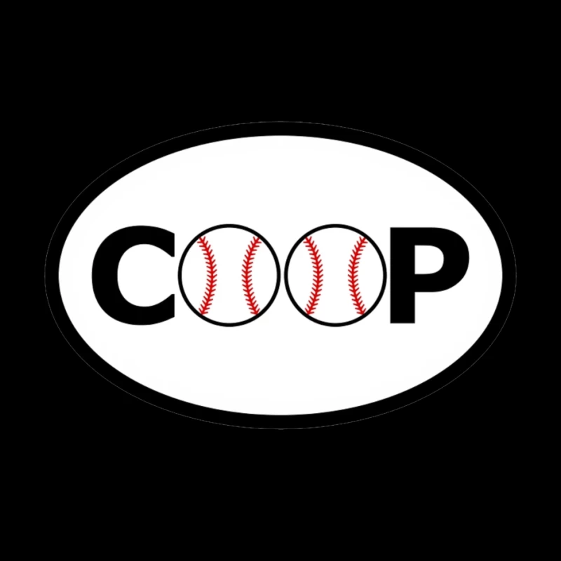 Baseball-Themed COOP Logo Design Pin