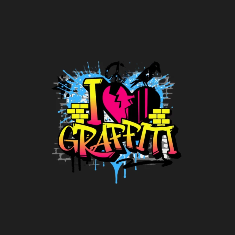 Ich liebe Graffiti Design Herren Tanktops