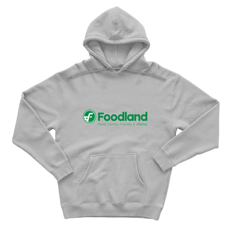 Foodland Supermarket: Hawaiian Grocery Chain with Green Logo and Aloha Spirit Male Pullover Hoodie