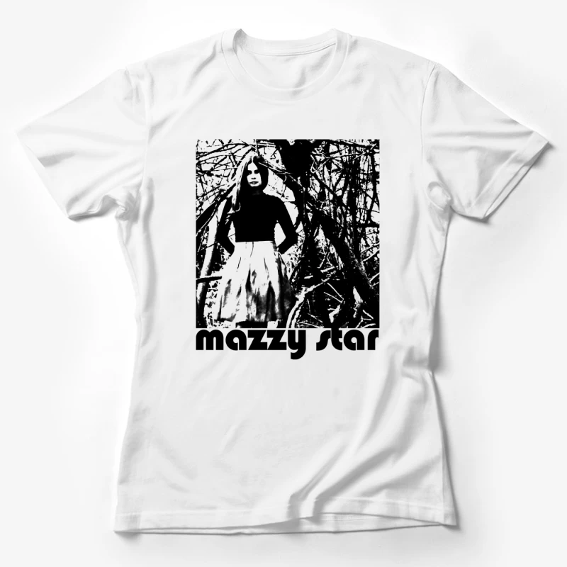 Mazzy Star Black White Female T-Shirt