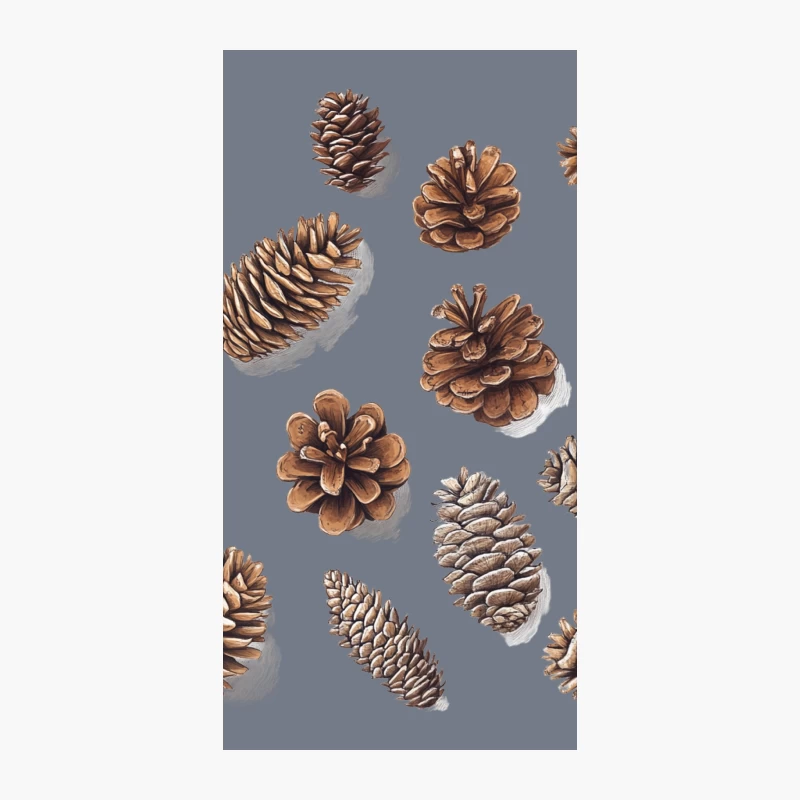Variety of Brown Pinecones: A Natural Botanical Study iPhone Case
