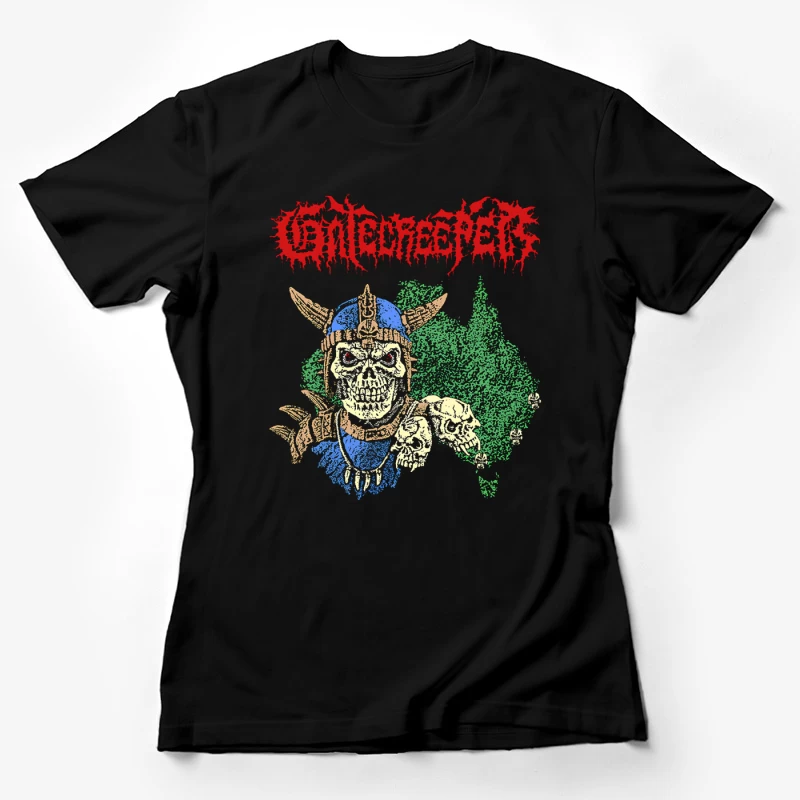 Gatecreeper Skull Spartan Female T-Shirt