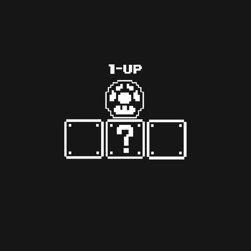 1 up Mushroom Nintendo Mario snes gaming tee Desk Mat