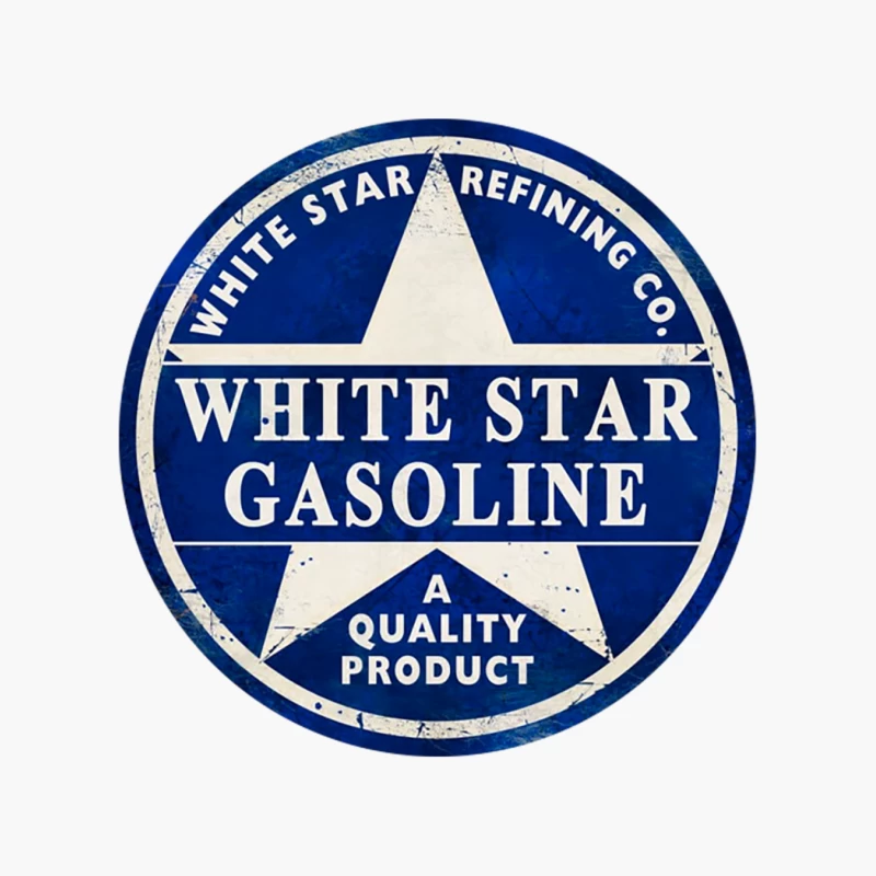 White Star Gasoline Cotton Tote Bag