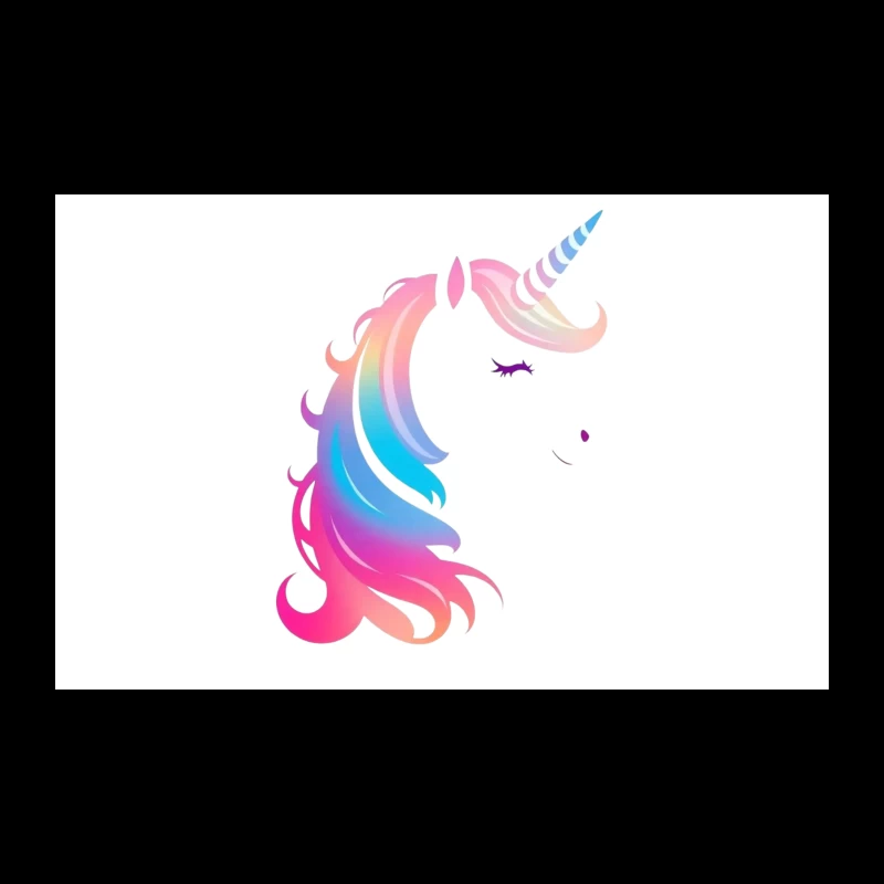 Rainbow Pastel Unicorn Silhouette Travel Mug