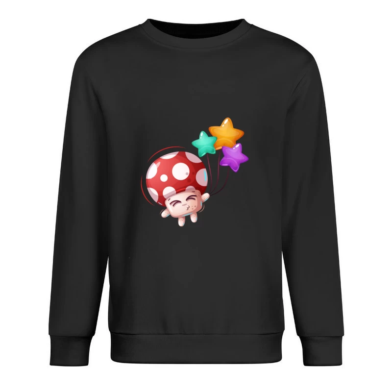 Champignon flottant avec des ballons étoilés Homme Sweat-shirt à enfiler