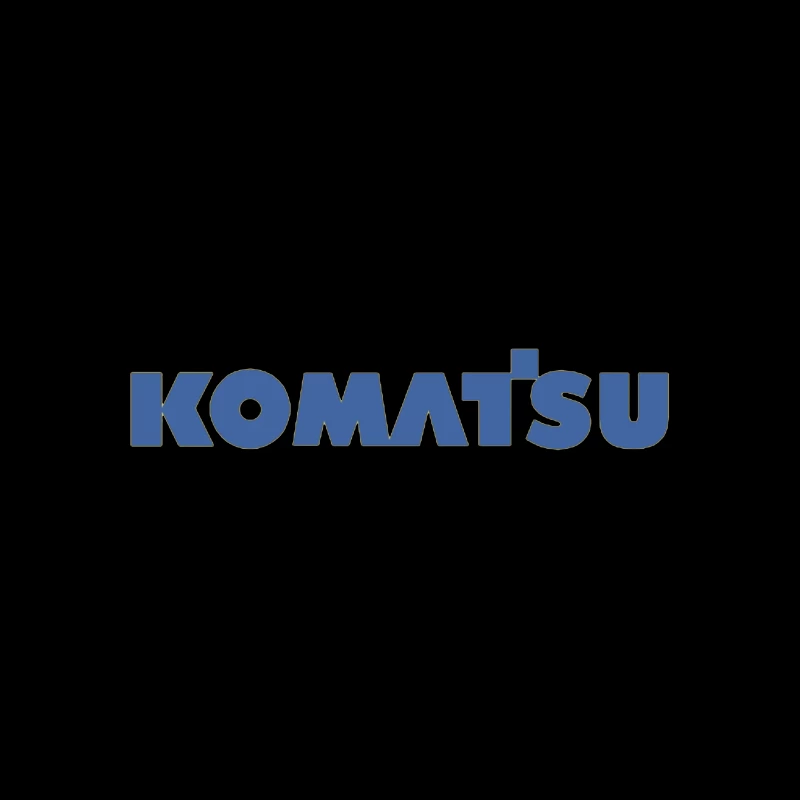 Komatsu Industrial Equipment Company Logo in Blue Coffee Mug