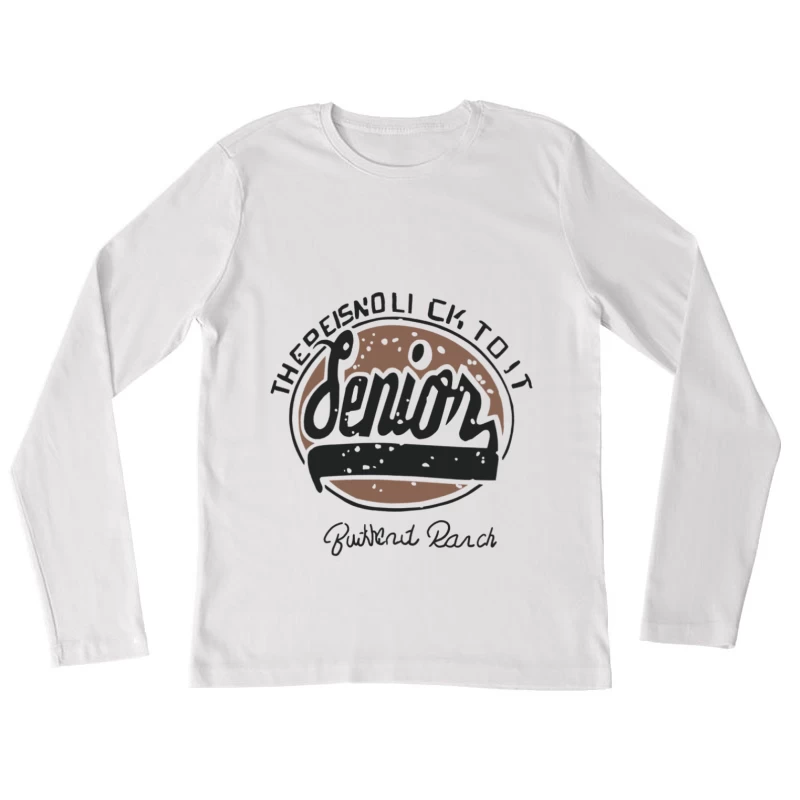 Senior Design auf Büffelleder Damen Langarm T-Shirt