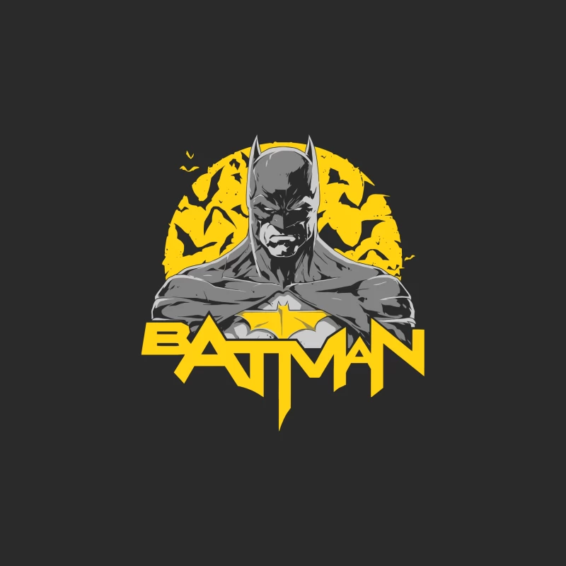 Batman Logo with Silhouette Baseball Cap