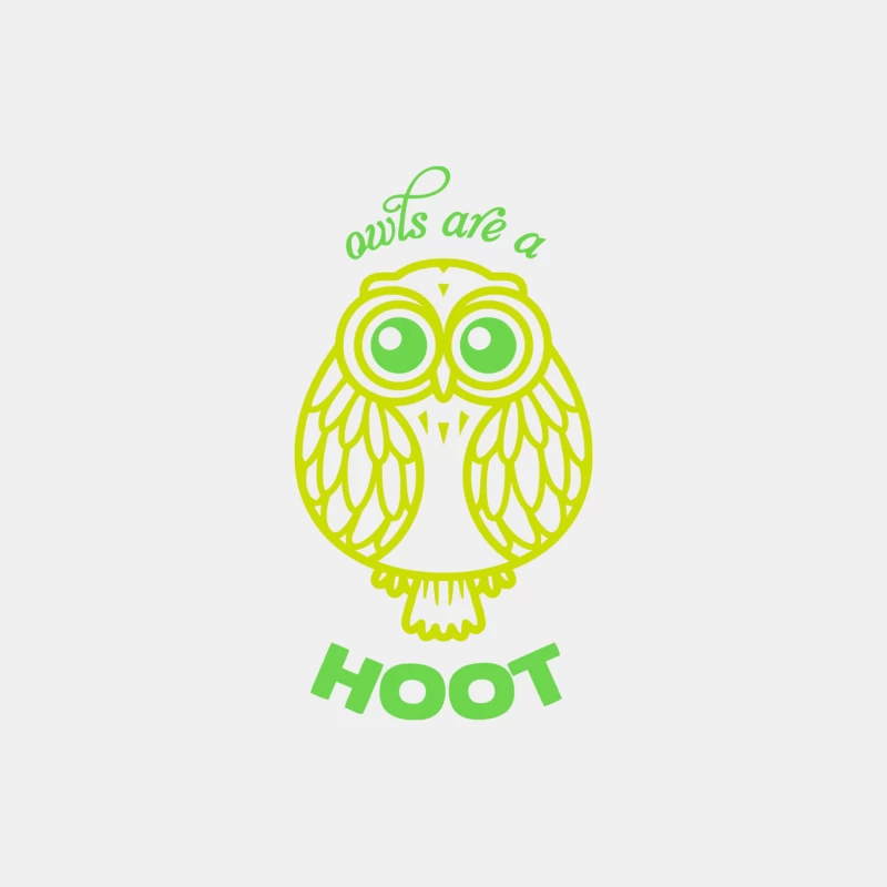 Cute Cartoon Owl with Punny Hoot Typography Male Tank Top