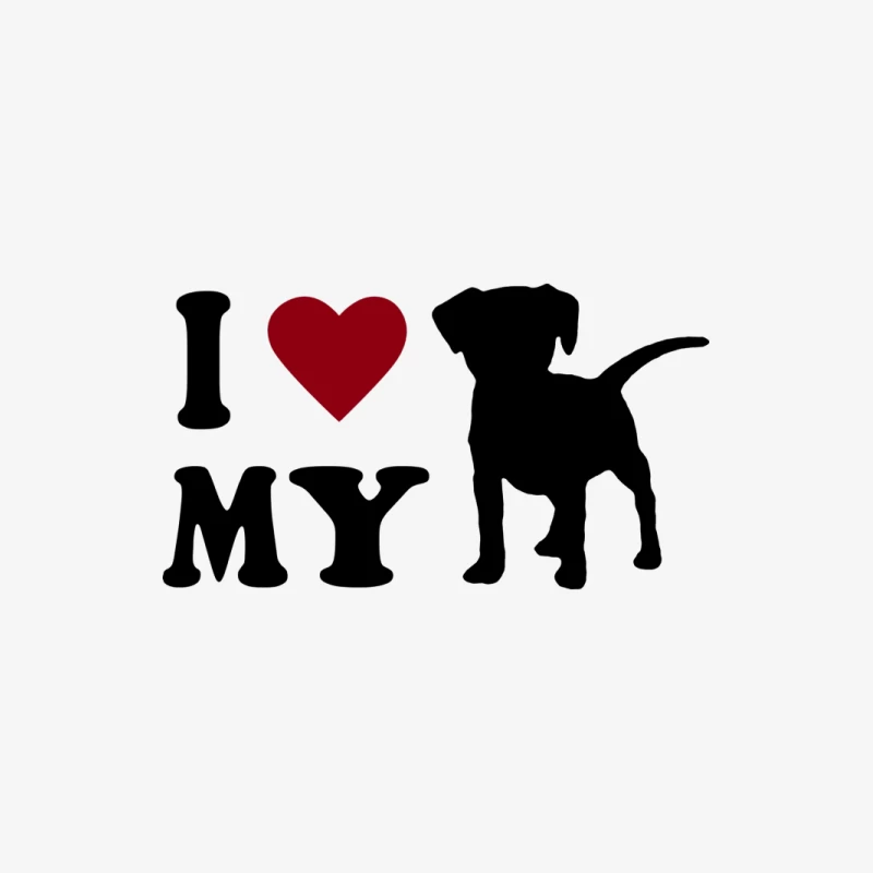 Ich liebe meinen Hund Herren Langarm T-Shirt