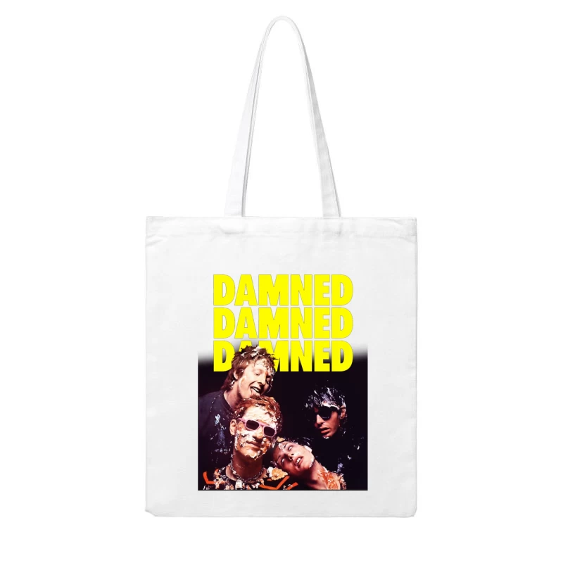 The Damned Punk Rock Band Vintage Album Cover Cotton Tote Bag