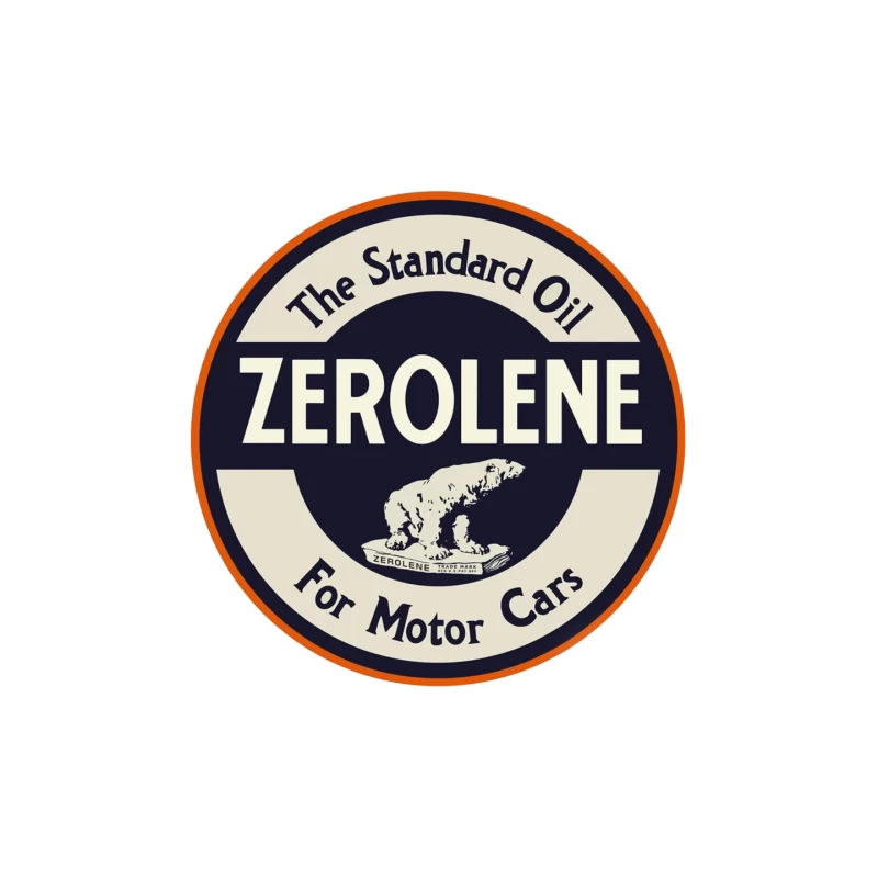 Vintage Standard Oil Zerolene Motor Oil Advertisement with Polar Bear Logo Mouse Pad