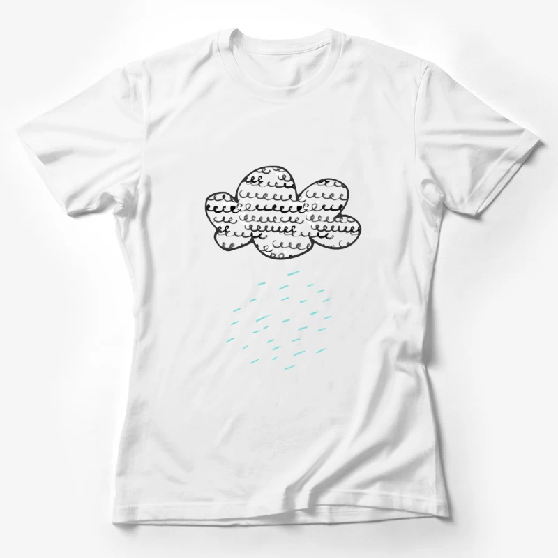 Nuage de pluie avec texture Femme T-Shirt