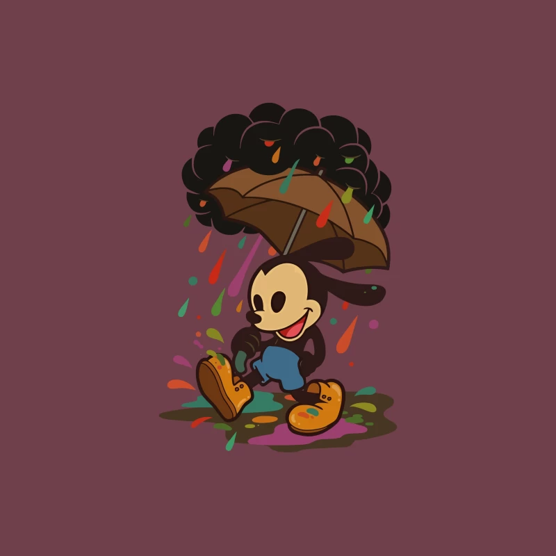 Mickey’s Rainy Day Adventure – Retro Whimsy Tapestry