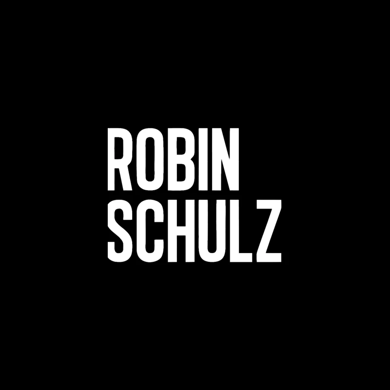 Robin Schulz Text Outline Typography Desk Mat