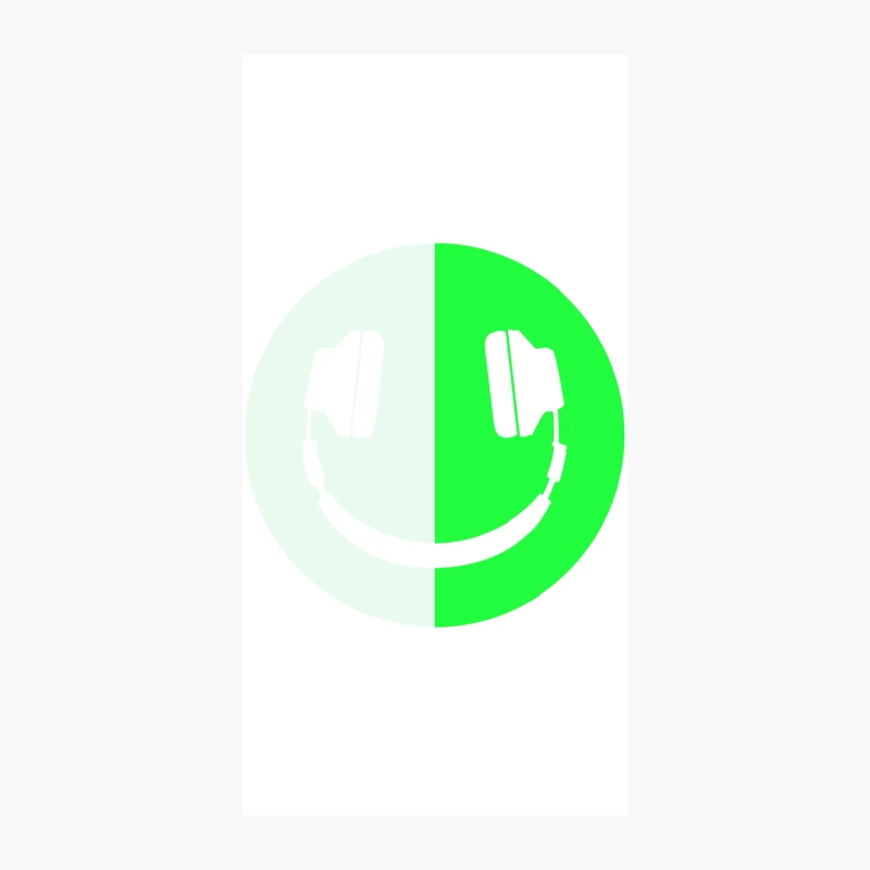 Glow In The Dark Headphone Smiley iPhone Case