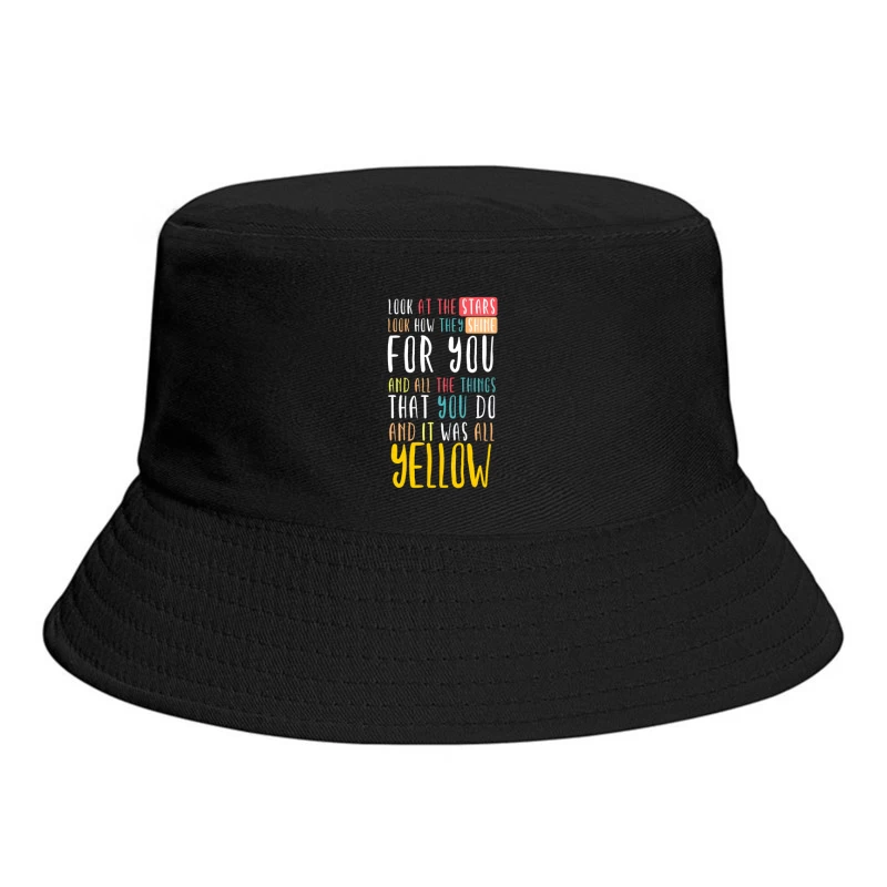 Coldplay Yellow Bucket Hat