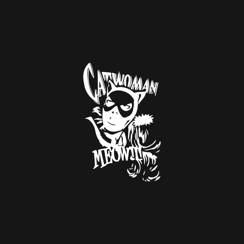 Catwoman Meow Comic Funny Desk Mat